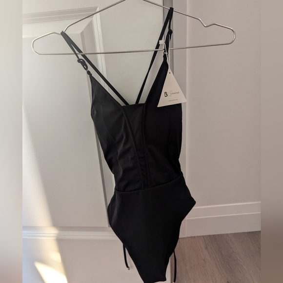 Black One Piece Bathing suit - Picture 6 of 6